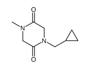 2,5-Piperazinedione,1-(cyclopropylmethyl)-4-methyl-(9CI)结构式