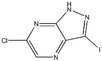 6-chloro-3-iodo-1H-pyrazolo[3,4-b]pyrazine Structure