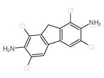 Fluorene-2,7-diamine, 1,3,6,8-tetrachloro-结构式