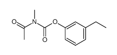 3-ethylphenyl acetyl(methyl)carbamate Structure