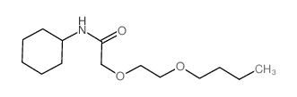 2-(2-butoxyethoxy)-N-cyclohexyl-acetamide structure