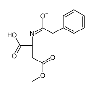 (2S)-4-methoxy-4-oxo-2-[(2-phenylacetyl)amino]butanoate结构式