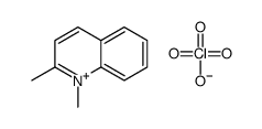 1,2-dimethylquinolin-1-ium,perchlorate Structure