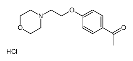 1-[4-(2-morpholin-4-ium-4-ylethoxy)phenyl]ethanone,chloride Structure