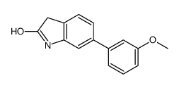 6-(3-甲氧基-苯基)-1,3-二氢-吲哚-2-酮结构式