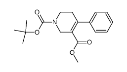 1-tert-butyl 3-methyl 4-phenyl-5,6-dihydropyridine-1,3(2H)-dicarboxylate结构式