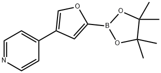 4-(Pyridin-4-yl)furan-2-boronic acid pinacol ester Structure