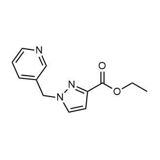 Ethyl 1-(pyridin-3-ylmethyl)-1H-pyrazole-3-carboxylate Structure