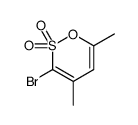 3-bromo-4,6-dimethyloxathiine 2,2-dioxide Structure