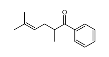 2,5-dimethyl-1-phenyl-4-hexen-1-one结构式