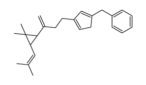 [3-[3-[(3R)-2,2-dimethyl-3-(2-methylprop-1-enyl)cyclopropyl]but-3-enyl]cyclopenta-1,3-dien-1-yl]methylbenzene Structure