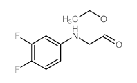Glycine,N-(3,4-difluorophenyl)-, ethyl ester结构式