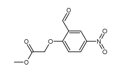 (2-formyl-4-nitrophenoxy)acetic acid methyl ester结构式