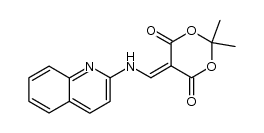 2,2-dimethyl-5-((quinolin-2-ylamino)methylene)-1,3-dioxane-4,6-dione Structure