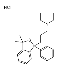 3-(3,3-dimethyl-1-phenyl-2-benzothiophen-1-yl)propyl-diethylazanium,chloride Structure
