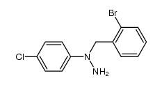 1-(2-bromobenzyl)-1-(4-chlorophenyl)hydrazine Structure