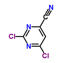 2,6-二氯-4-氰基嘧啶结构式