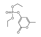 diethyl (2-methyl-6-oxopyran-4-yl) phosphate Structure