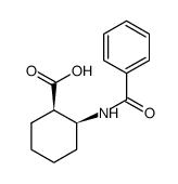 (-)-cis-2-benzamidocyclohexanecarboxylic acid structure