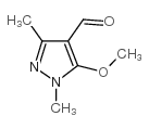 5-甲氧基-1,3-二甲基-1H-吡唑-4-甲醛结构式