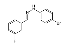 4-bromo-N-[(E)-(3-fluorophenyl)methylideneamino]aniline Structure