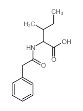 L-Isoleucine,N-(2-phenylacetyl)-结构式