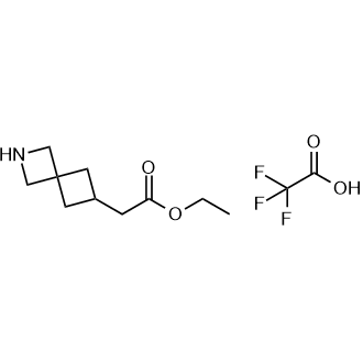 Ethyl2-(2-azaspiro[3.3]heptan-6-yl)acetate2,2,2-trifluoroacetate Structure