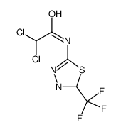 2,2-dichloro-N-[5-(trifluoromethyl)-1,3,4-thiadiazol-2-yl]acetamide Structure