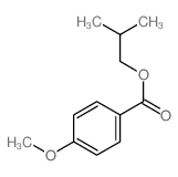 Benzoic acid,4-methoxy-, 2-methylpropyl ester structure