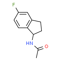 Acetamide, N-(5-fluoro-2,3-dihydro-1H-inden-1-yl)- (9CI)结构式