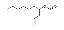 acetic acid-(1-hexyl-but-3-enyl ester)结构式