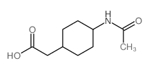 2-(4-acetamidocyclohexyl)acetic acid结构式