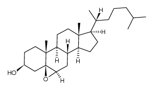5beta,6beta-Epoxycholestanol Structure