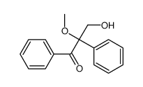 3-hydroxy-2-methoxy-1,2-diphenylpropan-1-one Structure
