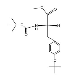 N-boc-O-tert-butylmethyl tyrosinate结构式