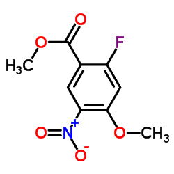 2-Fluoro-4-methoxy-5-nitrobenzoic acid methyl ester结构式