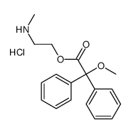 2-(2-methoxy-2,2-diphenylacetyl)oxyethyl-methylazanium,chloride结构式