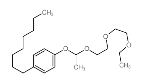 Benzene,1-[1-[2-(2-ethoxyethoxy)ethoxy]ethoxy]-4-octyl-结构式