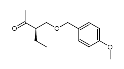 (3R)-3-{[(4-methoxyphenyl)methoxy]methyl}pentan-2-one Structure