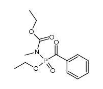(benzoyl-ethoxy-phosphinoyl)-methyl-carbamic acid ethyl ester结构式