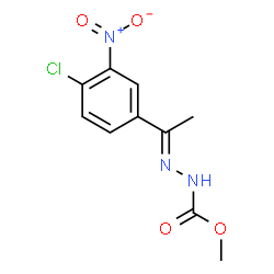 METHYL 2-[1-(4-CHLORO-3-NITROPHENYL)ETHYLIDENE]-1-HYDRAZINECARBOXYLATE结构式