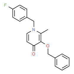 3-(Benzyloxy)-1-(4-fluorobenzyl)-2-methyl-4(1H)-pyridinone structure