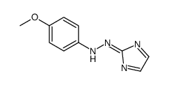 N-(imidazol-2-ylideneamino)-4-methoxyaniline结构式