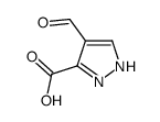 4-formyl-1H-pyrazole-3-carboxylic acid(SALTDATA: FREE) Structure