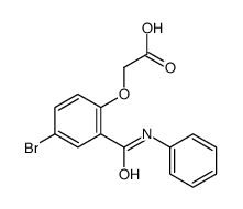 2-[4-bromo-2-(phenylcarbamoyl)phenoxy]acetic acid结构式