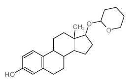 17beta-Estradiol 3-tetrahydropyranyl ether Structure
