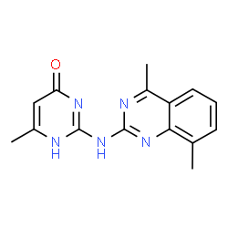 2-[(4,8-Dimethylquinazolin-2-yl)amino]-6-methylpyrimidin-4(3H)-one结构式