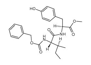 CARBOBENZYLOXY-L-ISOLEUCYL-L-TYROSINE METHYL ESTER structure