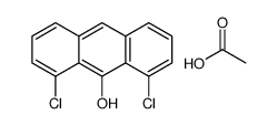 acetic acid,1,8-dichloroanthracen-9-ol Structure