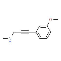 2-Propyn-1-amine,3-(3-methoxyphenyl)-N-methyl-(9CI)结构式